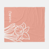 Daffodil Fleece Blanket (Voorkant (Horizontaal))