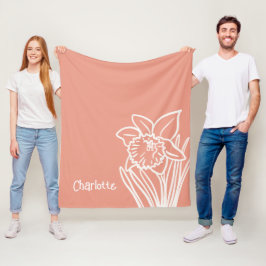 Daffodil Fleece Blanket Deken
