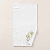 Daffodil Floral Bath Towel Set Bad Handdoek (Handdoek)