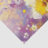 Daffodil Floral Paarse Yellow Decoupage Tissuepapier (Detail)