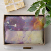 Daffodil Floral Paarse Yellow Decoupage Tissuepapier (Geschenk)