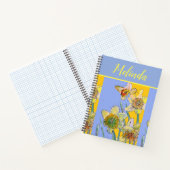 Daffodil Floral Waterverf Notitieboek Journal (Binnen)