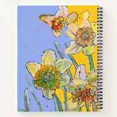 Daffodil Floral Waterverf Notitieboek Journal (Achterkant)