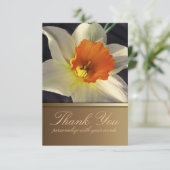Daffodil Flower Bedankt voor je opmerking Kaart (Staand voorkant)