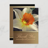 Daffodil Flower Bedankt voor je opmerking Kaart (Voorkant / Achterkant)