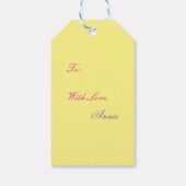 Daffodil Flower Fairy Fantasy Art Gift Labels Cadeaulabel (Achterkant)