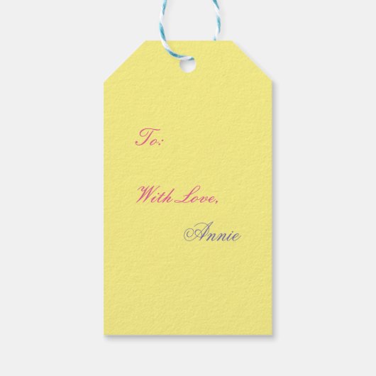 Daffodil Flower Fairy Fantasy Art Gift Labels Cadeaulabel (Achterkant)