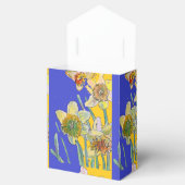Daffodil Flower Painting floral Birthday Navy Blue Bedankdoosjes (Geopend)