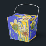 Daffodil Flower Painting floral Birthday Navy Blue Bedankdoosjes<br><div class="desc">Daffodilbloem Waterverf florale Birthday Cake Box. Een glorieus product gemaakt van mijn originele schilderijen van de waterverf.</div>
