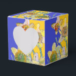 Daffodil Flower Painting floral Birthday Navy Blue Bedankdoosjes<br><div class="desc">Daffodilbloem Waterverf florale Birthday Cake Box. Een glorieus product gemaakt van mijn originele schilderijen van de waterverf.</div>