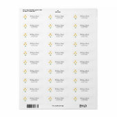 Daffodil Flower Painting Return Address Label (Full Sheet)