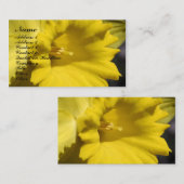 Daffodil Flower Photography Visitekaartje (Voorkant / Achterkant)