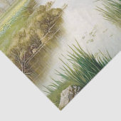 Daffodil Flower Rabbit Stream Spring-ontkoppeling Tissuepapier (Detail)