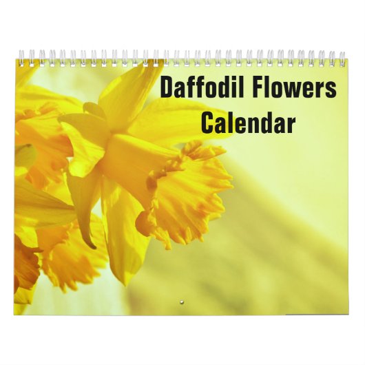 Daffodil Flowers 2023 Calendar Kalender (Hoes)