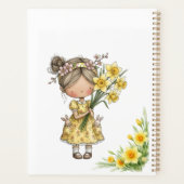 Daffodil Flowers Book Cover Planner (Achterkant)