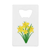 Daffodil Flowers Creditkaart Flessenopener (Voorkant)