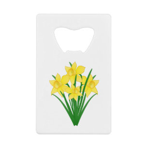 Daffodil Flowers Creditkaart Flessenopener