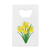 Daffodil Flowers Creditkaart Flessenopener (Achterkant)
