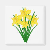 Daffodil Flowers Magneet (Voorkant)