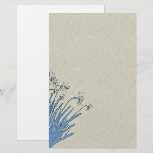 Daffodil Flowers Stationery Briefpapier (Voorkant / Achterkant)