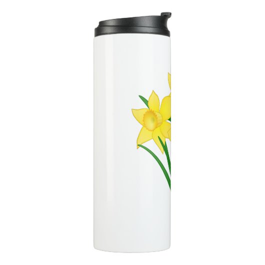 Daffodil Flowers Thermosbeker (Gedraaid links)