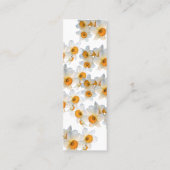  Daffodil Funeral Mini Bookmark Keepsake Card Visitekaartje (Achterkant)