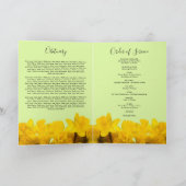 Daffodil Funeral Programme | Moderne dienstregelin Programma (Binnen)