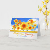 Daffodil Garden Butterflies Kaart (Gele Bloem)