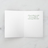 Daffodil Garden met naam Verjaardag Kaart (Binnen)