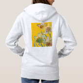 Daffodil Gele daffodis florale Waterverf Bloem Hoodie (Achterkant)
