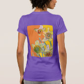 Daffodil Gele daffodis florale Waterverf Bloem T-shirt (Achterkant)