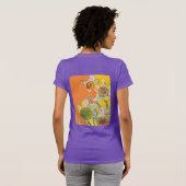 Daffodil Gele daffodis florale Waterverf Bloem T-shirt (Achterkant volledig)