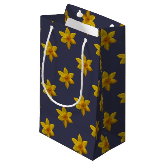 Daffodil Gift Bag Klein Cadeauzakje (Voorkant Gekanteld)