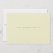 Daffodil Gold Elegant Art Drawn Spring Wedding (Achterkant)
