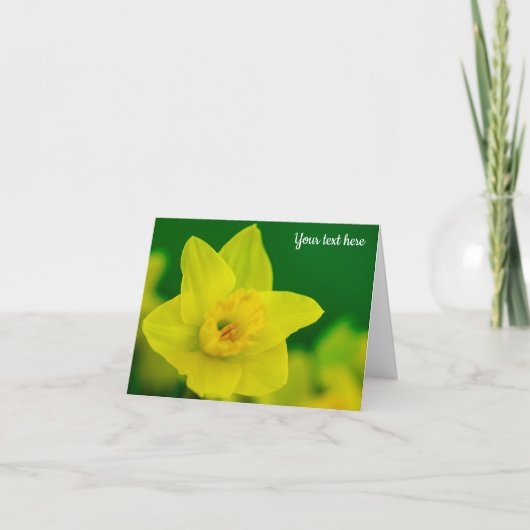 Daffodil Greeting Card Bedankkaart (Voorkant)