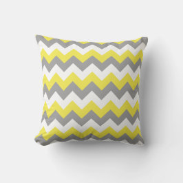 Daffodil Grey and White Zigzag 2 Kussen