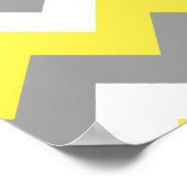 Daffodil Grey and White Zigzag 2 Poster (Hoek)