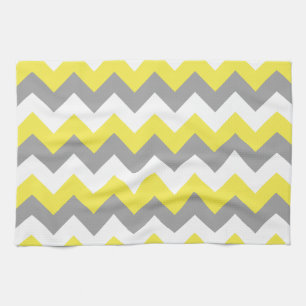 Daffodil Grey and White Zigzag 2 Theedoek