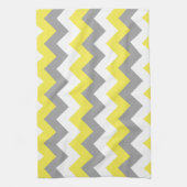 Daffodil Grey and White Zigzag 2 Theedoek (Verticaal)