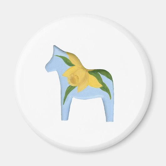 Daffodil Horse Magnet (Voorkant)