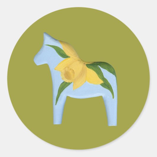 Daffodil Horse Sticker (Voorkant)