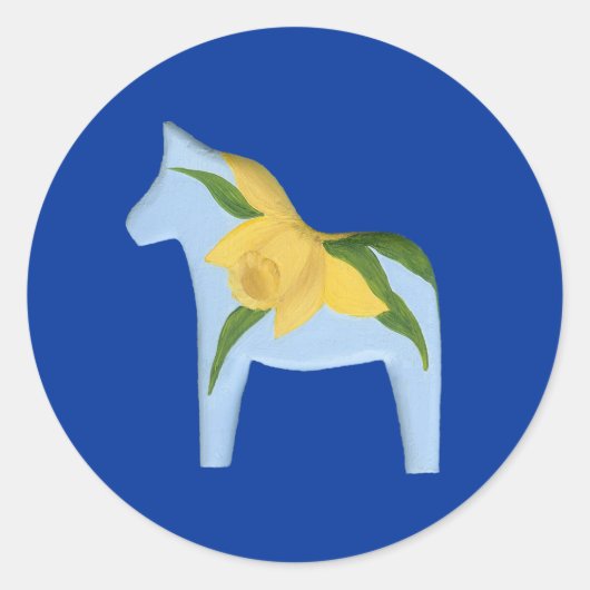 Daffodil Horse Sticker (Voorkant)