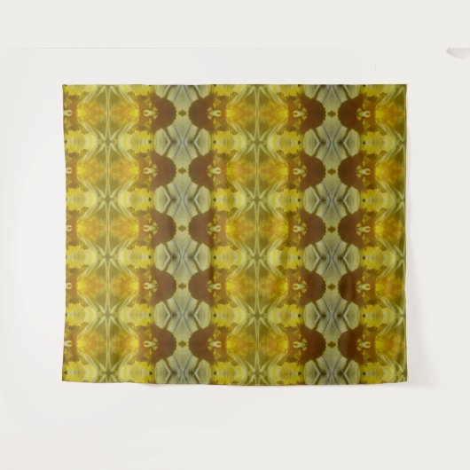 Daffodil Ikat 12 Wandkleed (Voorkant (horizontaal))