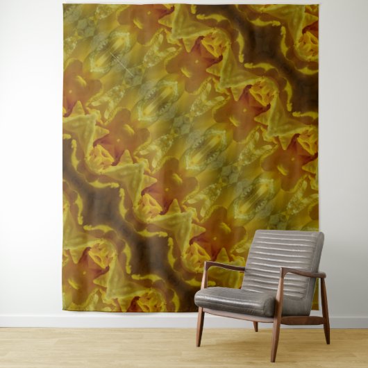 Daffodil Ikat 7 Wandkleed (In situ)