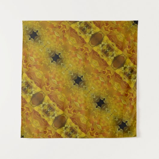 Daffodil Ikat 8 Angst Wandkleed (Voorkant (horizontaal))