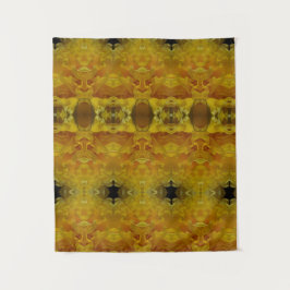 Daffodil Ikat Pouf Wandkleed