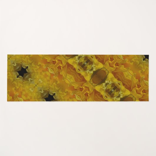 Daffodil Ikat Pouf Yogamat (Voorkant (horizontaal))