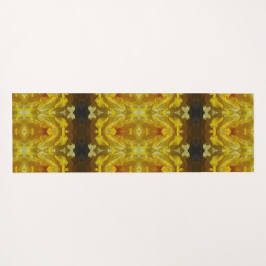 Daffodil Ikat too Pouf Yogamat (Achterkant (horizontaal))