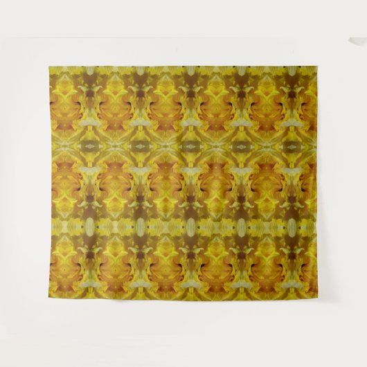 Daffodil Ikat Zen  Wandkleed (Voorkant (horizontaal))