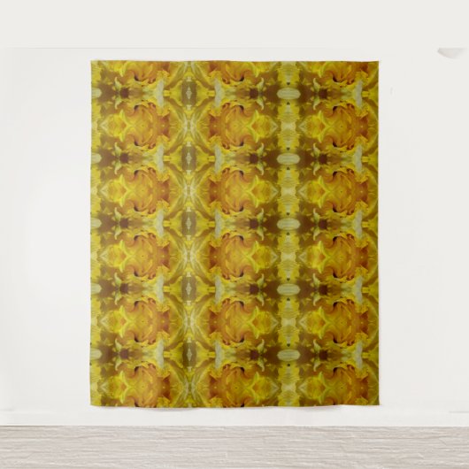 Daffodil Ikat Zen Wandkleed (Voorkant)